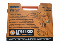 Шуруповерт дрель Vollrus 1522 (14.4B, 28Н/м)  